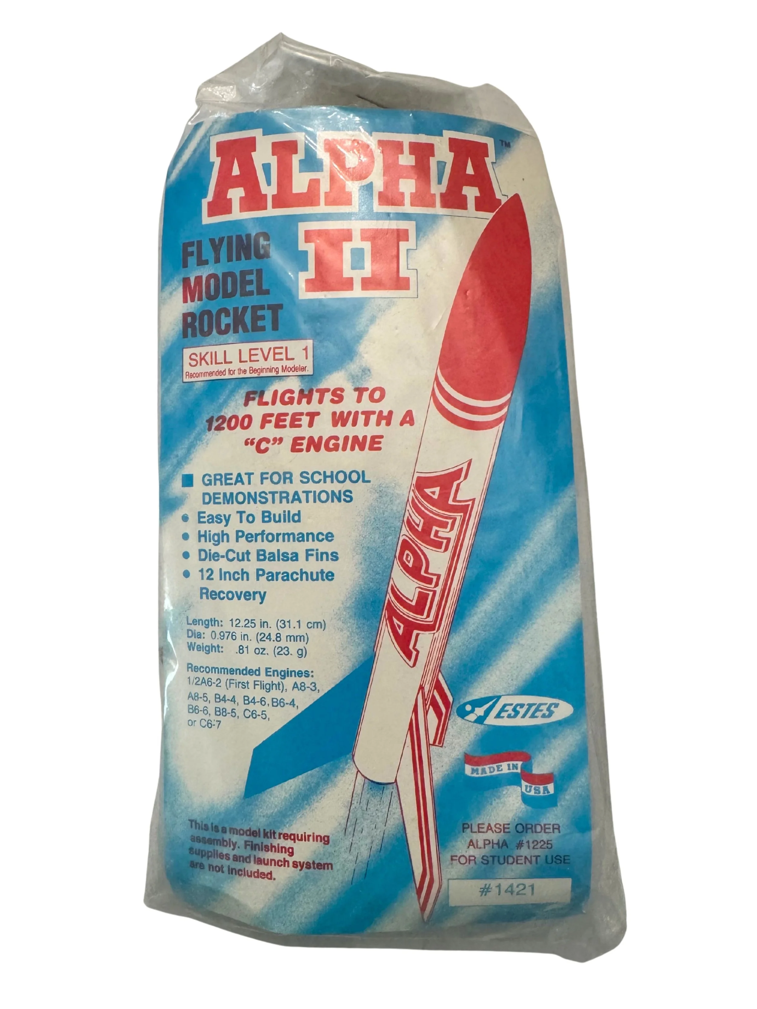 Buy Estes Quasar Flying Model Rocket Kit - #0650 — Launch Lab Rocketry